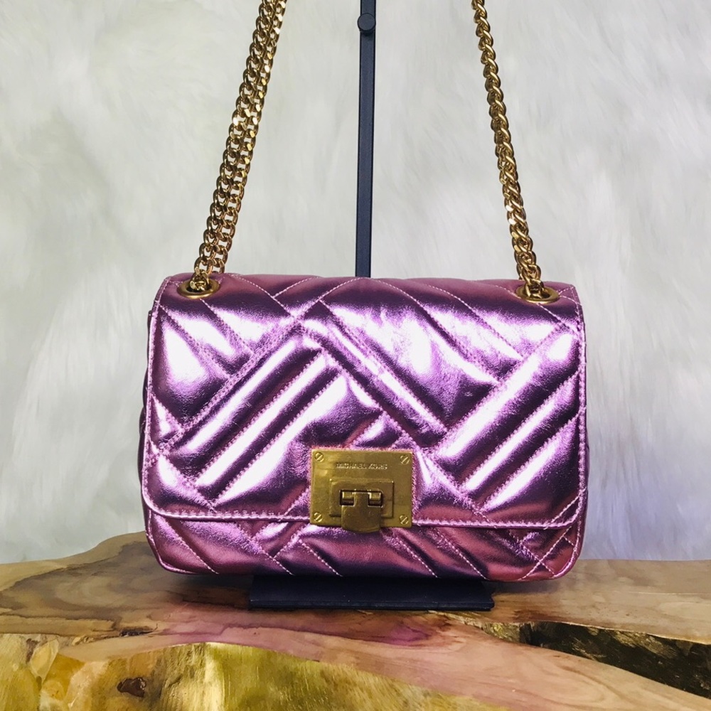 Michael Kors Vivianne Shoulder Flap Leather Bag